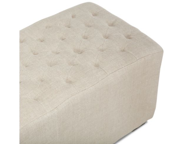 Home Trends And Design Malibu D'Orsay Linen Upholstered Bench large image number 4