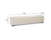 Home Trends And Design Malibu D'Orsay Linen Upholstered Bench small image number 6