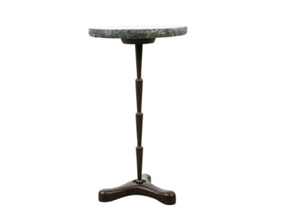 Home Trends And Design Breton 15-Inch Green Bidasar Marble Accent Table