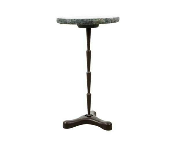 Home Trends And Design Breton 15-Inch Green Bidasar Marble Accent Table large image number 1