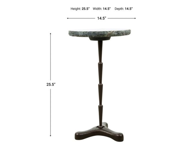 Home Trends And Design Breton 15-Inch Green Bidasar Marble Accent Table large image number 11