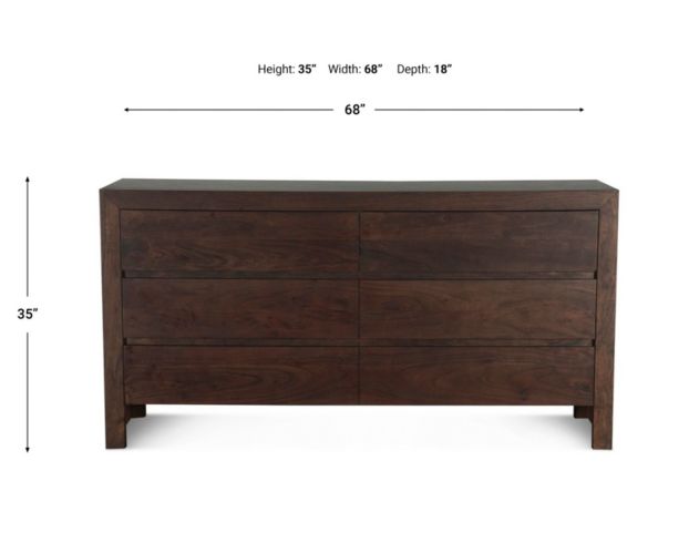 Home Trends And Design Piedmont Coffee Bean Dresser large image number 5