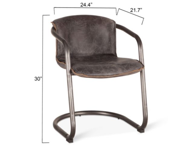 Home Trends And Design Portofino Antique Ebony Dining Chair large image number 6