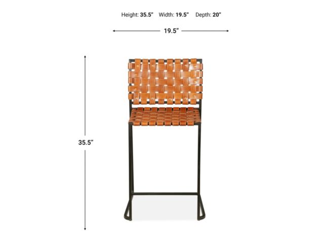 Home Trends And Design Austin Cognac Counter Stool large image number 6