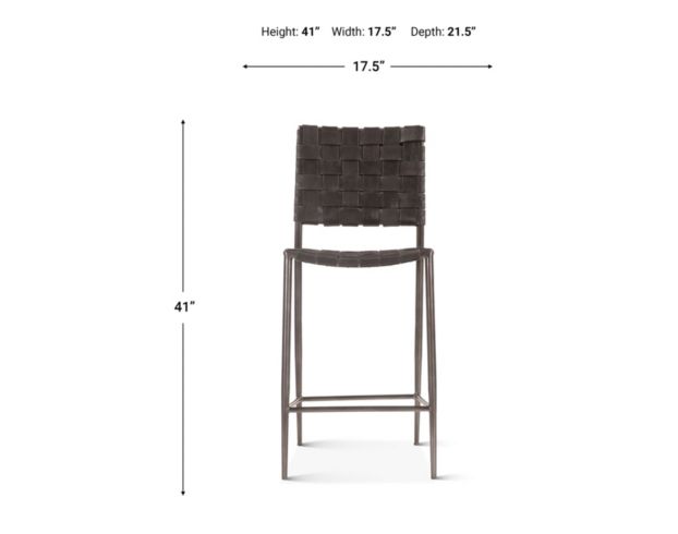 Home Trends And Design Copenhagen Black Counter Stool large image number 7