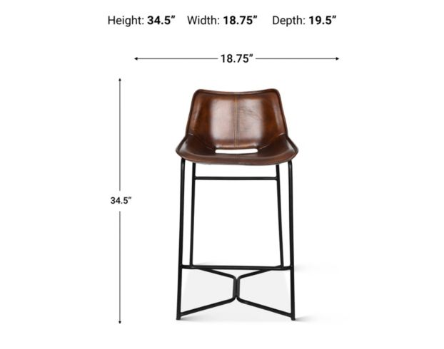 Home Trends And Design Essex Chestnut Counter Stool large image number 8