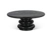 Home Trends And Design THE BILBOA BLACK ROUND COFFEE TABLE small image number 1