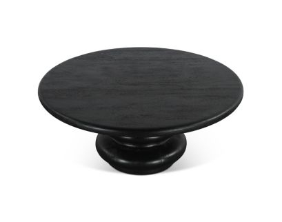 Home Trends And Design THE BILBOA BLACK ROUND COFFEE TABLE