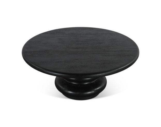 Home Trends And Design THE BILBOA BLACK ROUND COFFEE TABLE large image number 2