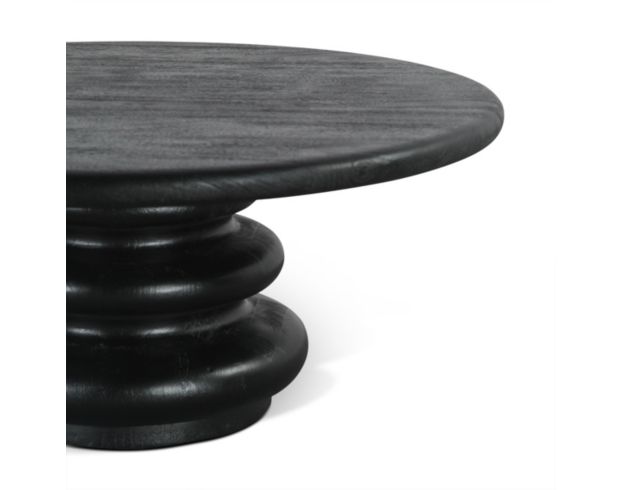 Home Trends And Design THE BILBOA BLACK ROUND COFFEE TABLE large image number 5