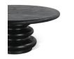 Home Trends And Design THE BILBOA BLACK ROUND COFFEE TABLE small image number 5