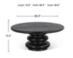 Home Trends And Design THE BILBOA BLACK ROUND COFFEE TABLE small image number 6