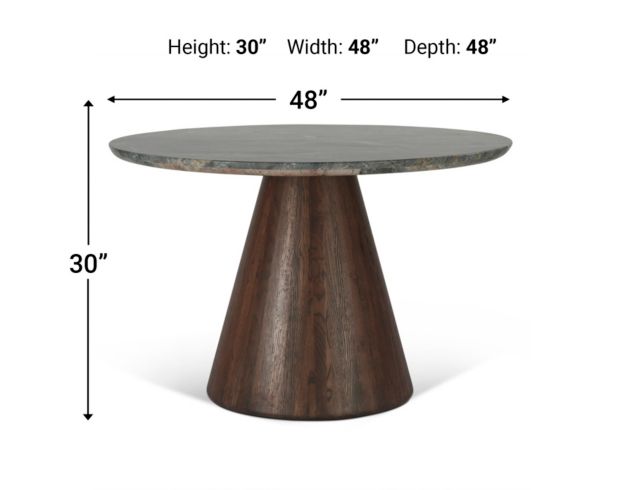 Home Trends And Design Vista Dark Oak Dining Table large image number 3