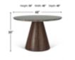 Home Trends And Design Vista Dark Oak Dining Table small image number 3