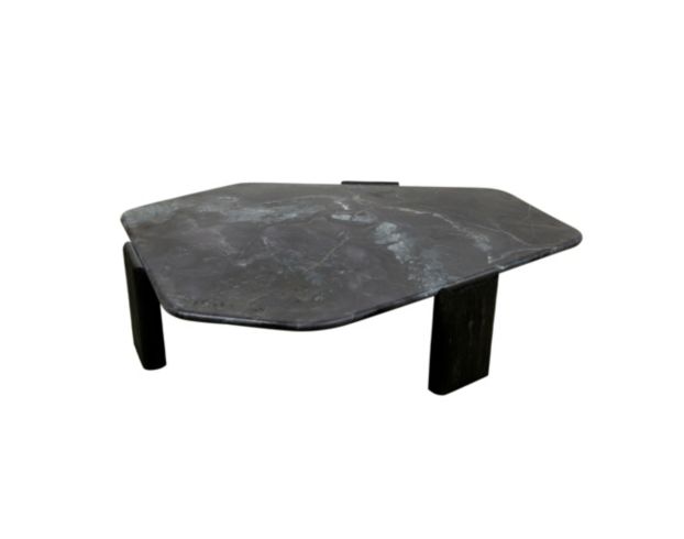 Home Trends And Design Brenton 54" Dark Walnut Hexagonal Coffee Table large image number 3