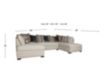 Huntington House 7100 Collection Cream 3PC Sectional small image number 8