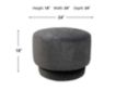 Huntington House 7749 Collection Charcoal 24'' Cocktail Ottoman small image number 3