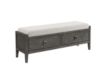 Intercon Portia Brushed Brindle Bench small image number 1