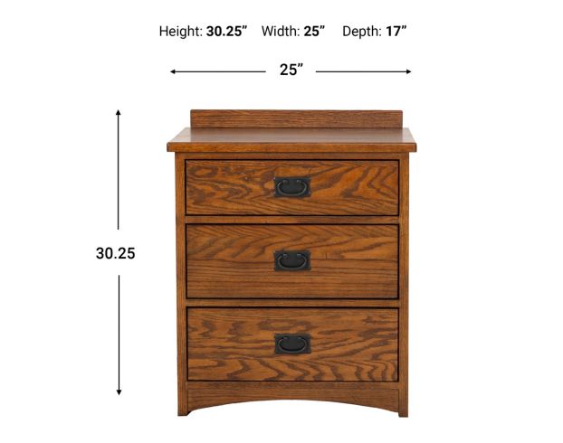 Intercon Mission Oak Park Nightstand large image number 6