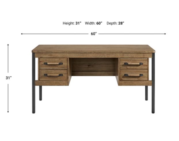 Intercon Norcross 4-Drawer Pedestal Desk large image number 3