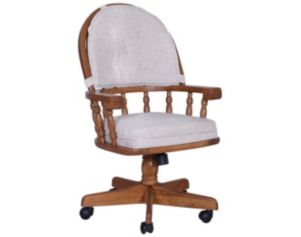 Intercon Classic Oak Swivel Tilt Caster Chair