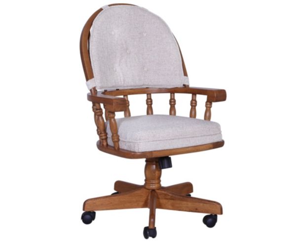 Intercon Classic Oak Swivel Tilt Caster Chair large image number 1