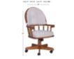 Intercon Classic Oak Swivel Tilt Caster Chair small image number 2