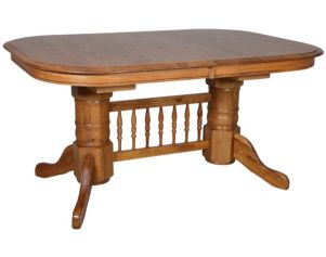 Intercon Classic Oak Laminate Trestle Table