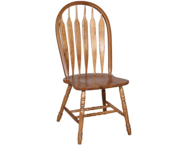 Intercon Classic Oak Detailed Arrow Back Dining Chair large