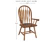 Intercon Classic Oak Detailed Arrow Back Dining Arm Chair small image number 2