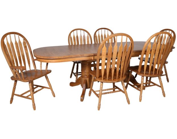 Intercon Classic Oak 7-Piece Dining Set large image number 1