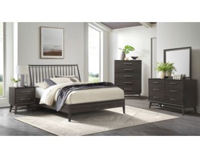 Intercon Bayside Black 4-Piece Queen Bedroom Set