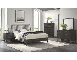 Intercon Bayside Black 4-Piece King Bedroom Set