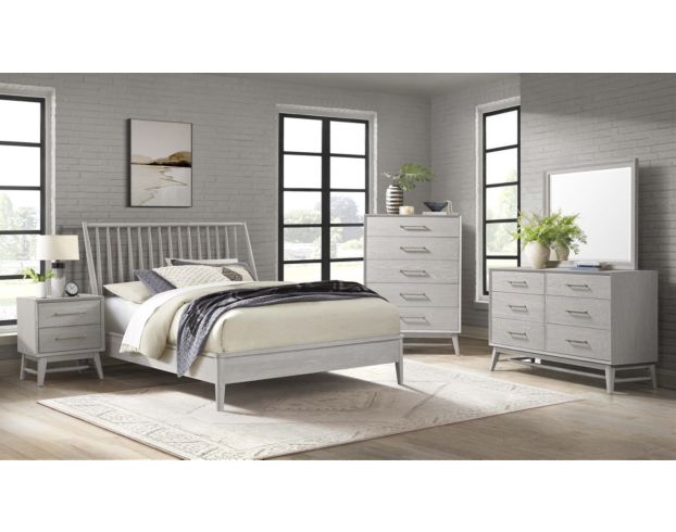 Intercon Bayside White Dresser with Mirror large image number 3