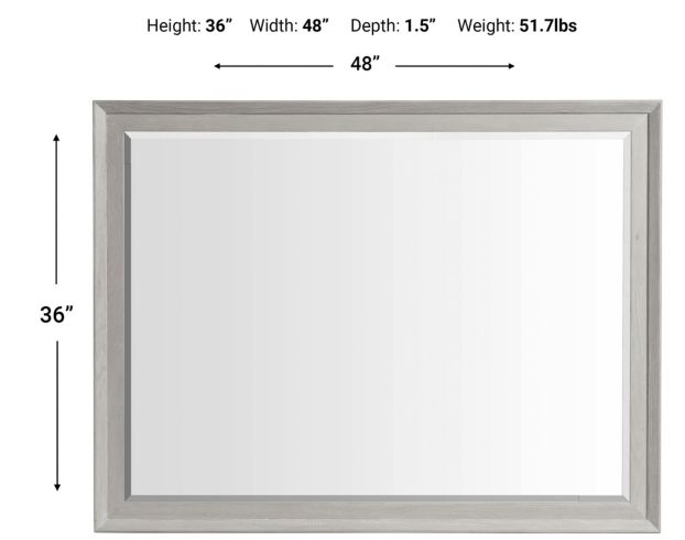 Intercon Bayside White Dresser Mirror large image number 5