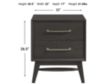 Intercon Bayside Black Nightstand small image number 6