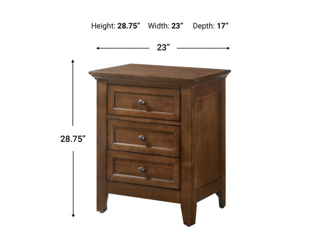 Intercon San Mateo Tuscan 3-Drawer Nightstand large image number 3