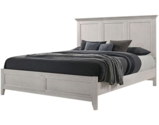 Intercon San Mateo White Queen Panel Bed large image number 1