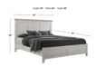 Intercon San Mateo White King Bed small image number 3