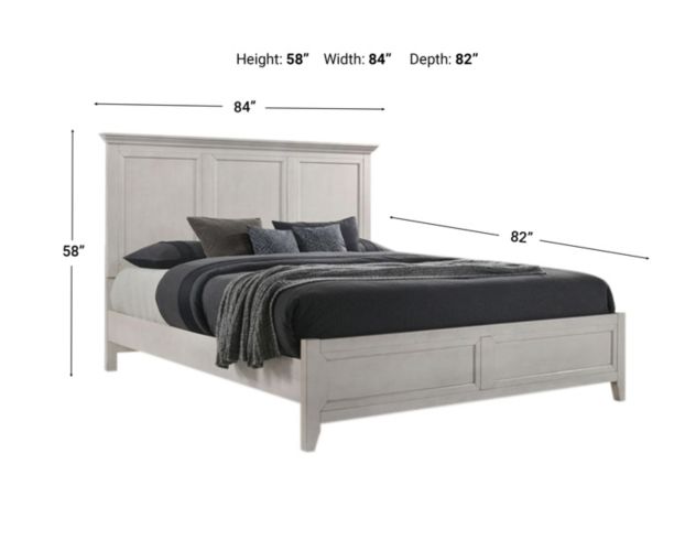 Intercon San Mateo White 4-Piece King Bedroom Set large image number 6