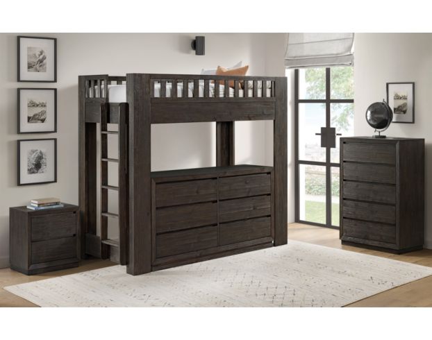 Westwood/Thomas Int'l Bello Cocoa Full Loft Bed large image number 4