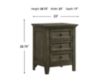 Intercon San Mateo Gray 3-Drawer Nightstand small image number 3