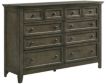 Intercon San Mateo Gray Dresser with Mirror small image number 3