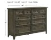 Intercon San Mateo Gray Dresser with Mirror small image number 5