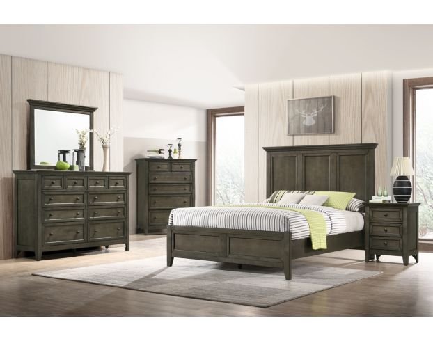 Intercon San Mateo Gray King Bed large image number 3