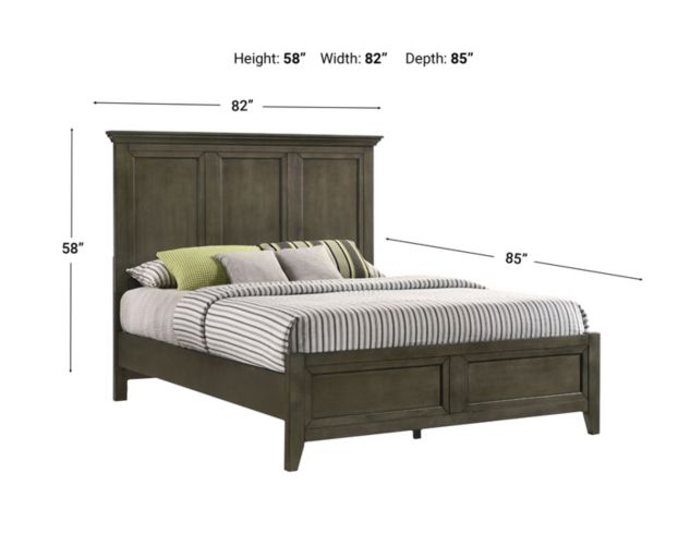 Intercon San Mateo Gray King Bed large image number 4