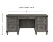 Intercon Foundry Charcoal Executive Desk small image number 5