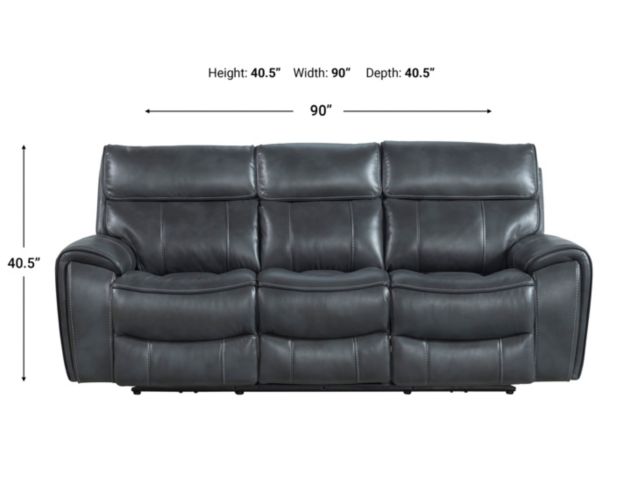 Intercon Summit Bolero Slate Power Reclining Sofa large image number 4