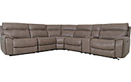 Intercon Summit 6-Piece Sectional With Power Recliner And H