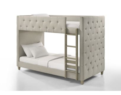 Intercon Addyson Upholstered Twin Bunk Bed